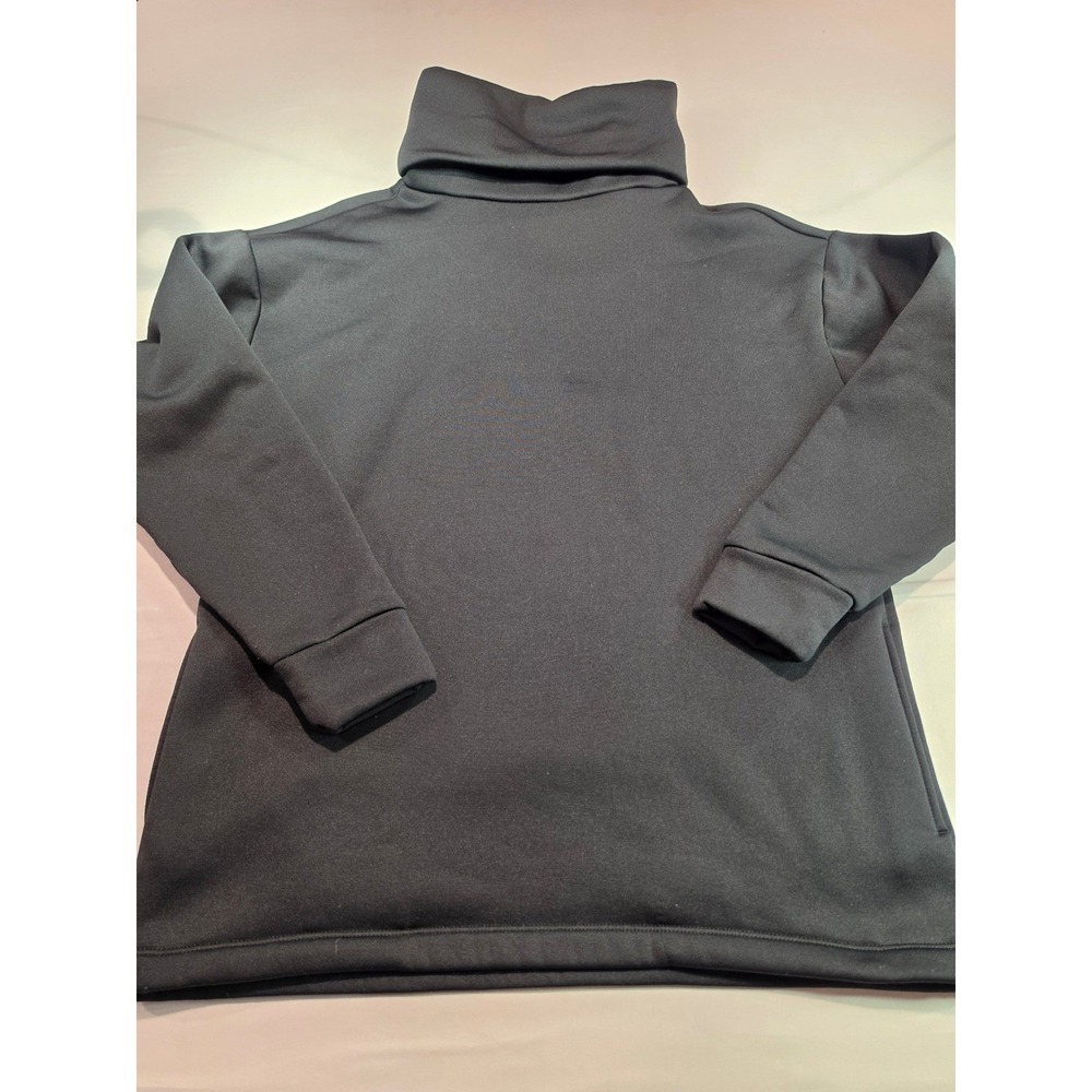 Kyodan Womens Black Funnel Neck‎ Turtleneck Pullover Sweatshirt Pineapple Logo